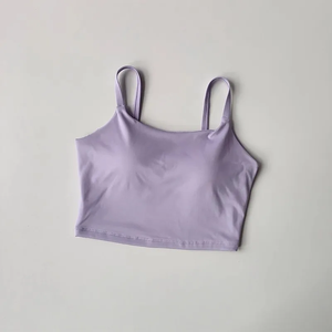 Sujetador deportivo tipo top pequeño con tirantes, integrado y con realce, para mujer, con espalda bonita, para entrenamiento y fitness, ideal para verano. - Product Image 6