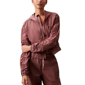 Ensemble de survêtement décontracté pour homme en nylon anti-plis, coupe oversize, avec veste à capuche et coupe-vent à poignets élastiques, veste courte personnalisée pour l'automne - Product Image 4