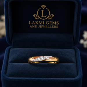 14k Gold Plated Natural Diamond Vintage Engagement <b>Ring</b> Slim Band Trendy for Women and Men - Product Image 5