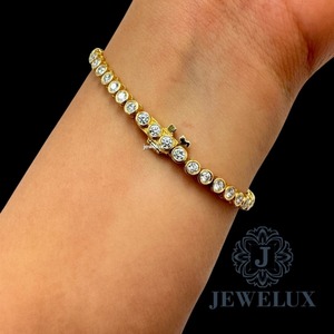 Pulsera de Moissanita de Calidad Premium, Joyería Fina Hecha a Mano, Regalo para Mujer, Cumpleaños, San Valentín, Aniversario, a Buen Precio - Product Image 1