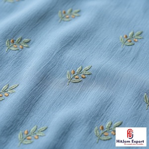 Wholesale Embroidered <b>Fabric</b> for Garments Custom Textile OEM ODM Manufacturer Factory Custom Embroidery <b>Fabric</b> Supplier - Product Image 4