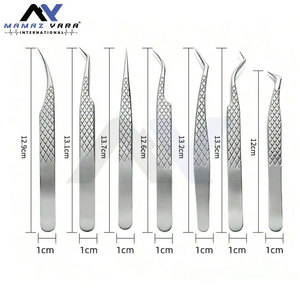 High Precision 1 <b>Pc</b> Fiber Tip Lash Tweezers for Volume Classic Easy Fan Eyelash Extension Tweezers Stainless Steel 7pcs <b>Set</b> - Product Image 6