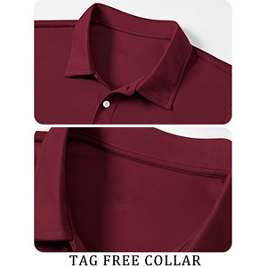 Chemises polo de golf sur mesure de haute qualité OEM pour hommes, en coton, manches courtes, impression et broderie de logo personnalisés - Product Image 3
