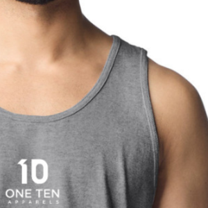 เสื้อกล้ามผู้ชายสีเทา ผ้าฝ้าย 100% เสื้อแขนกุด ระบายอากาศได้ดี เหมาะสำหรับออกกำลังกาย ฟิตเนส ใส่ลำลอง ซับในเรียบง่าย เนื้อผ้านุ่ม ใส่สบายในฤดูร้อน รับผลิตแบบ OEM - Product Image 5
