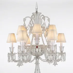 Lampe de sol en cristal avec pompons, design traditionnel pour salon, décoration intérieure - Product Image 5