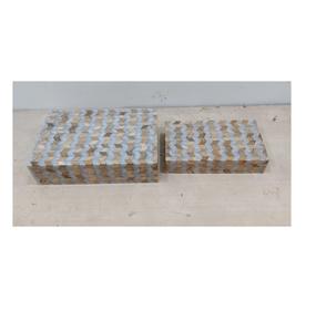 Cajas de Joyería de Madera MDF y Resina Hechas a Mano de Lujo con Diseño de Incrustaciones Florales para Regalo de Boda, Organizador de Almacenamiento con Cierre de Seguridad - Product Image 3