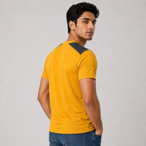 Fashion Men's <b>V</b> Neck Solid T Shirts 100%Cotton Custom Logo Eco-Friendly Breathable Loose <b>Fit</b> Men's <b>V</b> Neck T Shirt Summer Use - Product Image 5