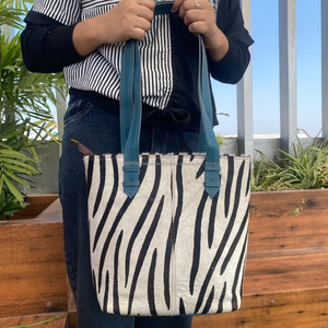 Sacs fourre-tout en cuir recyclé imprimé animal personnalisé de qualité OEM sac à main de fabricant de créateur de luxe et sac à main en cuir coloré pour femmes - Product Image 4