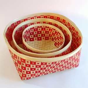 <b>Bamboo</b> <b>basket</b> organizer for pantry space saving storage <b>baskets</b> best pick household essentials - Product Image 4