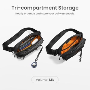 กระเป๋าคาดอกแบบสั่งทำพิเศษสำหรับผู้ชายและผู้หญิง ป้องกัน RFID กันน้ำ ทำจากไนลอน ใช้ได้ทั้งคาดเอวและสะพายข้าง เหมาะสำหรับเดินทาง ท่องเที่ยว เดินป่า และพกพาของใช้ประจำวัน - Product Image 2