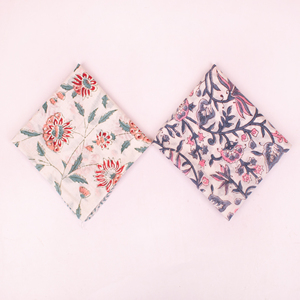 Craftjaipur Bohemian Style Block Printed Cotton <b>Bandana</b> Fashionable Trendy Women Floral Patterns Handmade Cover-Up Wraps - Product Image 3