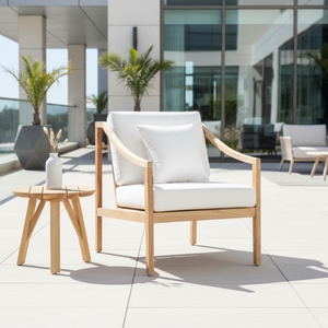 Chaise longue d'extérieur moderne avec tissu imperméable pour appartement, jardin, hôtels, villas, salon, parc et ferme - Product Image 4