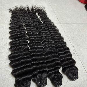 Precio de fábrica al por mayor, proveedor de pelo de onda profunda suelta, pelo humano sin procesar rizado profundo, pelo virgen suelto de onda profunda para mujeres negras - Product Image 4