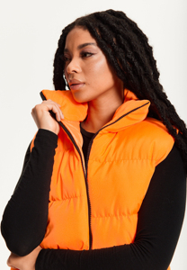 Custom Logo Men Womens Crew Neck Puffer Vest Quilted Sleeveless Button Lightweight Waterproof Eco-Friendly Reversible <b>Plus</b> <b>Size</b> - Product Image 6