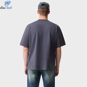 High Quality Blank Cotton StreetWear Tshirt Oversized Drop Shoulder <b>T</b>-<b>shirt</b> Custom Print logo HeavyWeight <b>White</b> <b>T</b> <b>Shirt</b> for Men - Product Image 2
