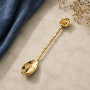 Hot Selling Gold Tone Salad <b>Servers</b> Set with Stone Handles High End Kitchen Serving Utensils - Product Image 5