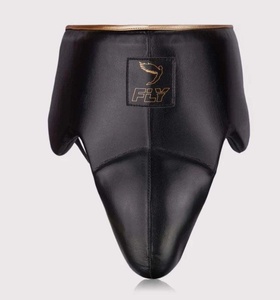Protège-entrejambe Fly Boxing en cuir de vachette véritable, confortable et protecteur, équipement d'entraînement pour toutes les saisons - Product Image 1