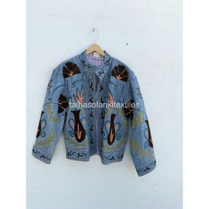 <b>Women</b> Suzani <b>Velvet</b> <b>Jacket</b> Handmade Floral Embroidery <b>Jacket</b> Boho Hippie <b>Jacket</b> Inside Cotton Iining <b>Jacket</b> Winter <b>Jacket</b> - Product Image 1