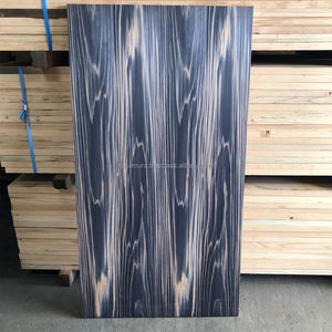 Contrachapado Decorativo IRODORITAI de Cedro Negro Teñido, Tablero de Contrachapado Enchapado con Revestimiento de Uretano, Diseño Japonés a Rayas y Cuadros para Sala de Estar - Product Image 1