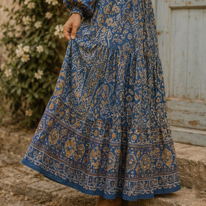 Robe en rayonne tissée de style bohème, légère, respirante et anti-boulochage pour femme - Product Image 5