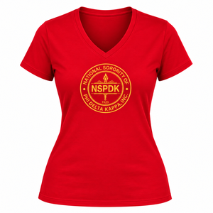 Camiseta de Cuello en V para Mujer, Diseño Premium, Manga Corta, Gráfico con Letras de Hermandad, Suave, Informal, para Uso Diario - Product Image 3