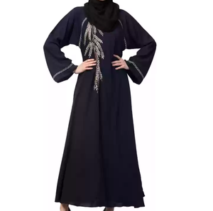 Dernières créations d'abayas de Dubaï, abayas de luxe pour femmes, abayas de Dubaï et de Turquie, magnifiques vêtements islamiques, robe abaya musulmane fabriquée par Mega Impex - Product Image 4