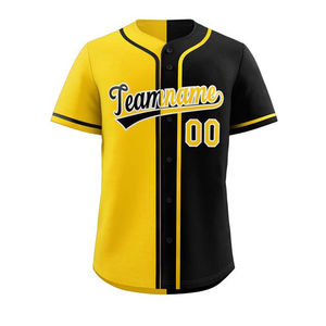 Maillot de baseball personnalisé unisexe, couleur et taille personnalisées, impression numérique, respirant, 100% polyester, grande taille - Product Image 1