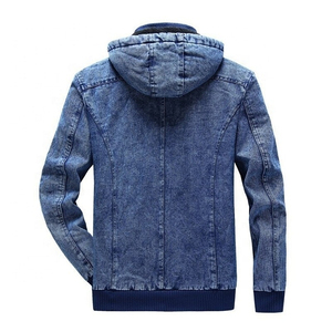 Fabricant de vêtements en gros – Vestes en jean pour hommes, style vintage, 100 % coton, à carreaux et couleur unie, délavées à l'acide, collection automne - Product Image 5