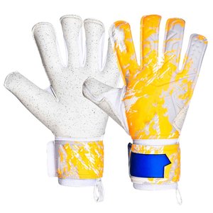 Custom Unisex Football Goalkeeper Gloves Full <b>Finger</b> PU Leather Non Slip Breathable Quick Drying Adjustable Wrist <b>Strap</b> Hook - Product Image 4