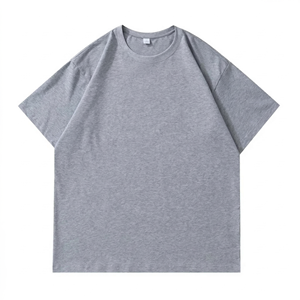T-shirts Homme 100% Coton Uni Coupe Classique Manches Courtes Tendance Respirant Décontracté Été Anti-boulochage Forte Demande Vente en Gros - Product Image 3