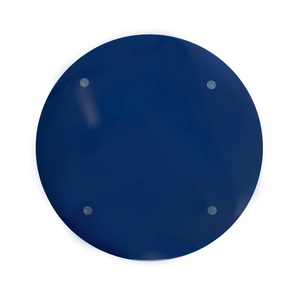 Plateau en bois design bleu à bords incurvés pour servir des boissons, des aliments, dans la salle à manger, la cuisine, l'hôtel, sur la table basse et comme plateau décoratif ou cadeau. - Product Image 2