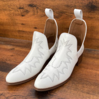 Nouvelles Bottines Occidentales Cowgirl 2024 en Cuir Véritable Sur Mesure pour Femmes, Bottes Courtes Pointues Style Cowgirl