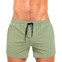 Shorts de sport légers pour hommes, style vintage uni, respirants, en nylon/coton écologique, séchage rapide, ceinture confortable