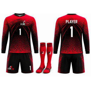 Custom <b>Soccer</b> Kit Breathable Performance Sportswear Quick Dry 100% Polyester OEM Service Match Jersey Shorts Set for Clubs Teams - Product Image 2
