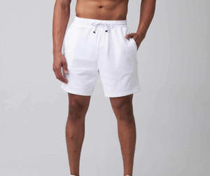 Calzoncillos Boxer de Algodón Blanco para Hombre, Tejido de Punto, Cintura Media, Sólidos, Transpirables, Ropa Casual - Product Image 1