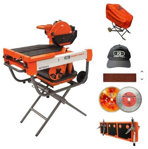 NOUVEAU Kit de scie à maçonnerie à coupe sèche IQ Power Tools IQ-TS244-OPK 2000W 254mm (10") avec table d'extension et accessoire d'aspiration - Product Image 4