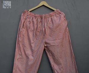 Conjuntos de pijama de Venta caliente cintura elástica estampado a rayas ropa de casa elegante vestido de noche estampado colorido conjuntos de pijama acogedor de moda - Product Image 2