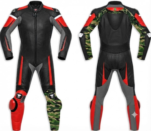 ชุดแข่งรถมอเตอร์ไซค์ Unisex Zonda หนังจิงโจ้/หนังวัวแท้ MotoCP ชุดป้องกันเต็มตัวสำหรับสนามแข่ง ตัดเย็บตามสั่ง มาตรฐาน CE - Product Image 1