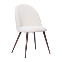 Ensemble de 7 pièces de meubles de salle à manger de cuisine, table à manger ovale moderne en MDF travertin et ensemble de chaises en boucle