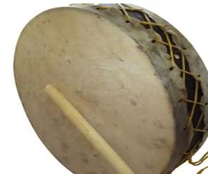 Tambor Chamánico de Piel de Oveja de 22 Pulgadas para Conexión Espiritual, Vibración y Sonido Mejorados para Práctica de Percusión - Product Image 1