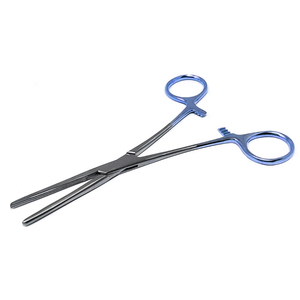 Pinzas Hemostáticas Cruzadas con Mordazas Dentadas Longitudinales de Acero Inoxidable Premium, Instrumentos Quirúrgicos Manuales de la Mejor Calidad para Hospital, Tipo Kelly - Product Image 1
