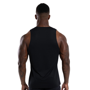 Mens 100% Polyester Casual Gym Tank Top Sleeveless Workout <b>Stringer</b> <b>Vest</b> Custom Logo Fitness Training Athletic Muscle Shirt - Product Image 2