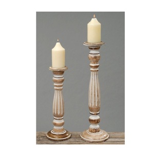 Reclaimed Wood Candle Stand Unique Decorative Centerpiece for Dining <b>Table</b> Living Room Bedroom <b>Console</b> Weddings and Festive - Product Image 5