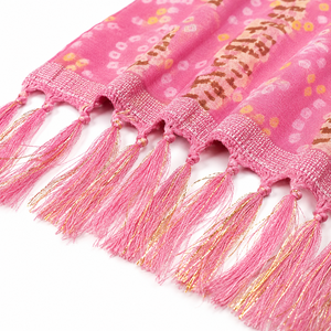 Dupatta long fait main pour invités de mariage, écharpe de bienvenue pour cérémonie nuptiale, réception, tenue ethnique festive - Product Image 2