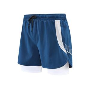 Pantalones cortos para correr de LICRA de poliéster de alta calidad para hombre, pantalones cortos de baño atléticos con patrón sólido de secado rápido, estilo informal con logotipo personalizado - Product Image 2