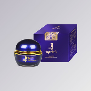 Crème pour le visage, lotion coréenne K-Beauty Rarita Seahorse Antioxidant Cream 50ml, fabriquée en Corée, produits de soin anti-âge pour la peau. - Product Image 1