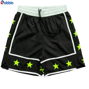 Shorts pour hommes personnalisés, best-sellers, pas chers, patchwork, impression sérigraphique, polyester, pour la course à pied, le basketball, l'entraînement, respirants, pour la salle de sport - Product Image 3