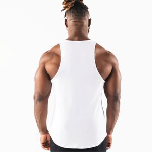 Professional 100% Cotton Tank Tops Mens Bodybuilding <b>Stringer</b> <b>Vest</b> Deep Cut Sides Gym Training Apparel Quick Dry High Street - Product Image 2