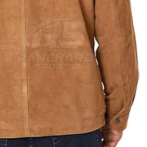 New Arrival <b>Mens</b> Slim Fit <b>Suede</b> Leather <b>Jacket</b> Genuine Soft Touch Casual Classic Winter Streetwear Look - Product Image 4