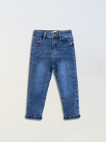 Nouvelle Collection Multi-Lot Jeans Décontractés Coupe Droite Respirants pour Garçons 2-14 Ans, Pantalons en Denim Déchiré à Taille Ajustable pour Enfants